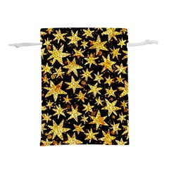 Shiny Glitter Stars Lightweight Drawstring Pouch (m) by Salman4z