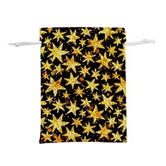 Shiny Glitter Stars Lightweight Drawstring Pouch (l) by Salman4z