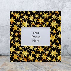 Shiny Glitter Stars White Box Photo Frame 4  X 6  by Salman4z