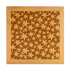 Shiny Glitter Stars Wood Photo Frame Cube by Salman4z