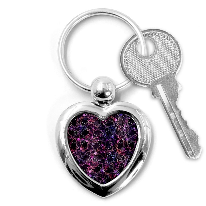 Fun Spooky Cute Ghosts Adoxali Halloween Key Chain (Heart)