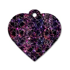 Fun Spooky Cute Ghosts Adoxali Halloween Dog Tag Heart (Two Sides)