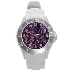 Fun Spooky Cute Ghosts Adoxali Halloween Round Plastic Sport Watch (l) by Salman4z