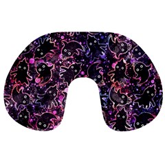 Fun Spooky Cute Ghosts Adoxali Halloween Travel Neck Pillow