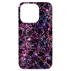 Fun Spooky Cute Ghosts Adoxali Halloween Iphone 14 Pro Black Uv Print Case