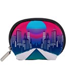 Retro Cityscape Artist Artwork Digital Art Accessory Pouch (Small) Front