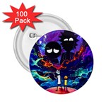 Rick And Morty In Outer Space 2.25  Buttons (100 pack)  Front