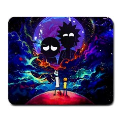 Rick And Morty In Outer Space Large Mousepad by Salman4z