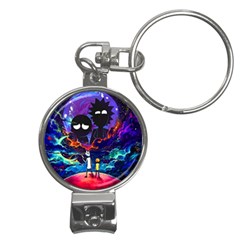 Rick And Morty In Outer Space Nail Clippers Key Chain by Salman4z