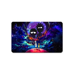 Rick And Morty In Outer Space Magnet (name Card) by Salman4z