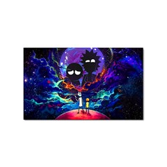 Rick And Morty In Outer Space Sticker Rectangular (100 Pack) by Salman4z