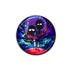 Rick And Morty In Outer Space Hat Clip Ball Marker by Salman4z