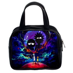 Rick And Morty In Outer Space Classic Handbag (two Sides)