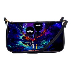 Rick And Morty In Outer Space Shoulder Clutch Bag by Salman4z