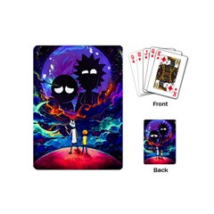 Rick And Morty In Outer Space Playing Cards Single Design (mini) by Salman4z