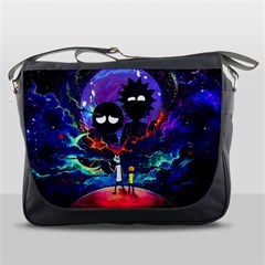 Rick And Morty In Outer Space Messenger Bag by Salman4z