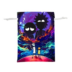 Rick And Morty In Outer Space Lightweight Drawstring Pouch (s) by Salman4z