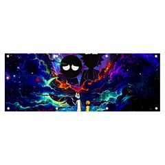 Rick And Morty In Outer Space Banner And Sign 8  X 3  by Salman4z