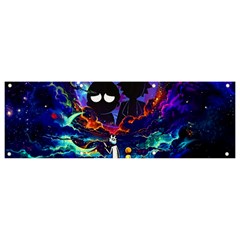 Rick And Morty In Outer Space Banner And Sign 9  X 3  by Salman4z