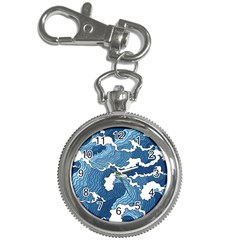 Waves Aesthetics Illustration Japanese Key Chain Watches