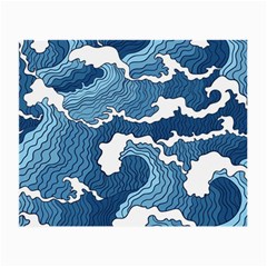 Waves Aesthetics Illustration Japanese Small Glasses Cloth