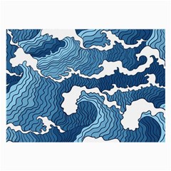 Waves Aesthetics Illustration Japanese Large Glasses Cloth