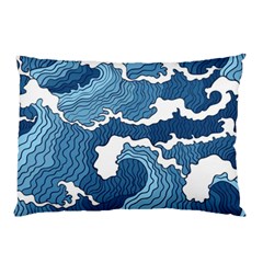 Waves Aesthetics Illustration Japanese Pillow Case