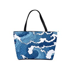 Waves Aesthetics Illustration Japanese Classic Shoulder Handbag