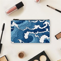 Waves Aesthetics Illustration Japanese Cosmetic Bag (Small)