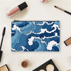 Waves Aesthetics Illustration Japanese Cosmetic Bag (Medium)