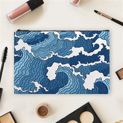 Waves Aesthetics Illustration Japanese Cosmetic Bag (Large)