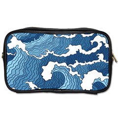 Waves Aesthetics Illustration Japanese Toiletries Bag (One Side)