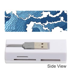 Waves Aesthetics Illustration Japanese Memory Card Reader (stick)