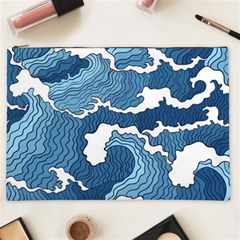 Waves Aesthetics Illustration Japanese Cosmetic Bag (XXL)