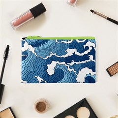 Waves Aesthetics Illustration Japanese Cosmetic Bag (XS)