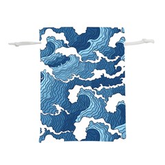 Waves Aesthetics Illustration Japanese Lightweight Drawstring Pouch (s)