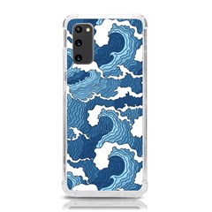 Waves Aesthetics Illustration Japanese Samsung Galaxy S20 6.2 Inch TPU UV Case