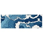 Waves Aesthetics Illustration Japanese Banner and Sign 12  x 4  Front