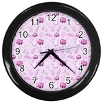 Baby Toys Wall Clock (Black) Front