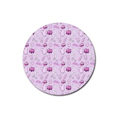 Baby Toys Rubber Coaster (round) by SychEva