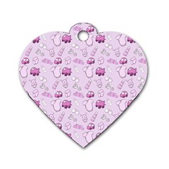 Baby Toys Dog Tag Heart (two Sides) by SychEva