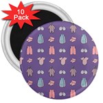 Baby Clothes 3  Magnets (10 pack)  Front