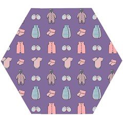 Baby Clothes Wooden Puzzle Hexagon