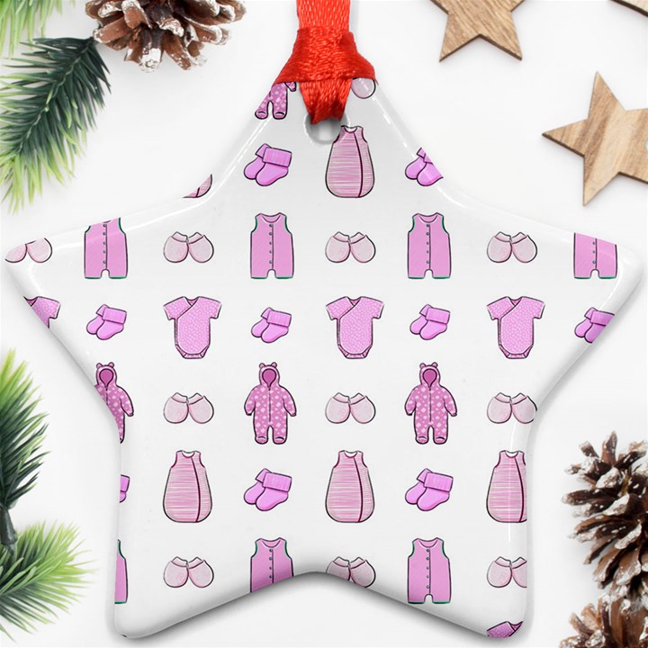 Kid’s Clothes Star Ornament (Two Sides)