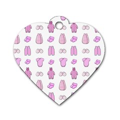 Kid’s Clothes Dog Tag Heart (two Sides) by SychEva