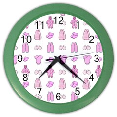 Kid’s Clothes Color Wall Clock by SychEva