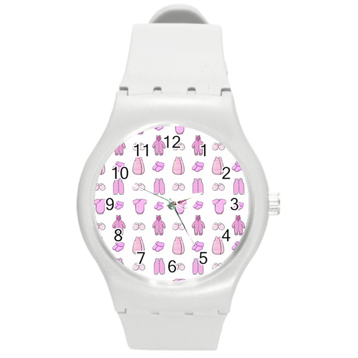 Kid’s Clothes Round Plastic Sport Watch (M)