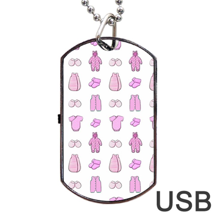 Kid’s Clothes Dog Tag USB Flash (One Side)