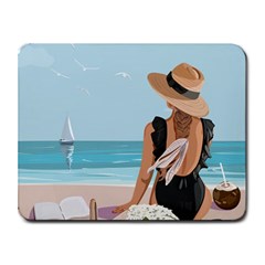 Rest By The Sea Small Mousepad by SychEva