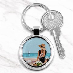 Rest By The Sea Key Chain (round) by SychEva